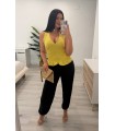 Pantalón globo Los Bateles negro