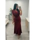 Vestido largo Nerea vino