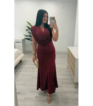 Vestido largo Nerea vino