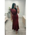 Vestido largo Nerea vino