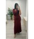 Vestido largo Nerea vino