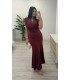Vestido largo Nerea vino