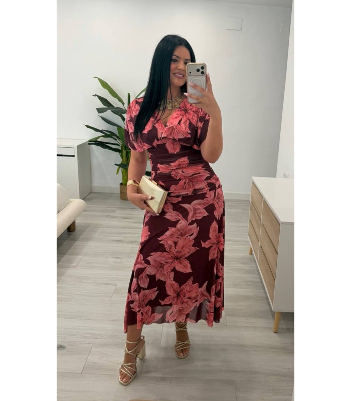 Vestido Carolina rosa