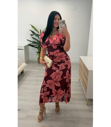 Vestido Carolina rosa