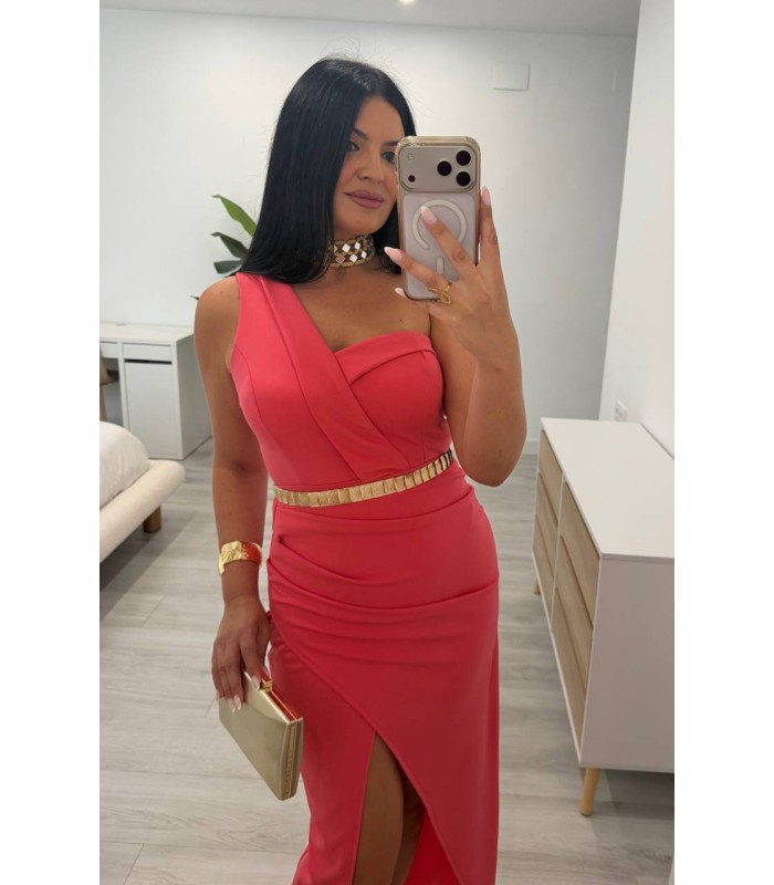 Vestido Selena coral
