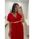 Vestido largo Ana rojo