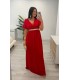Vestido largo Ana rojo