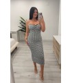 Vestido licra gruesa vivhy negro