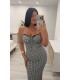Vestido licra gruesa vivhy negro