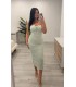 Vestido licra gruesa vivhy verde
