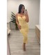 Vestido licra gruesa vivhy amarillo