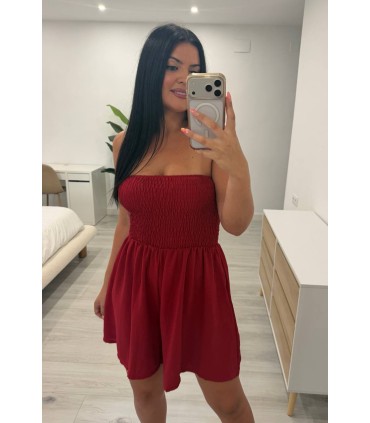 Mono corto Carla rojo intenso