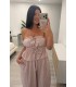 Conjunto lino rallas nude