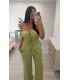 Conjunto lino liso verde