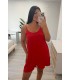 Mono corto Silvia rojo