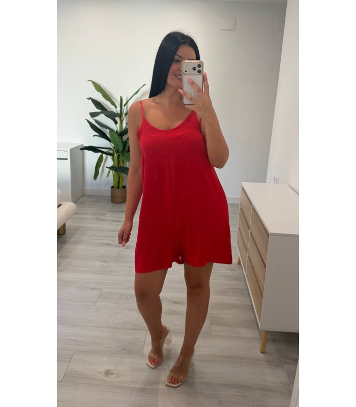 Mono corto Silvia rojo
