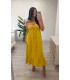 Vestido Cecilia amarillo mostaza
