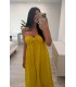 Vestido Cecilia amarillo mostaza