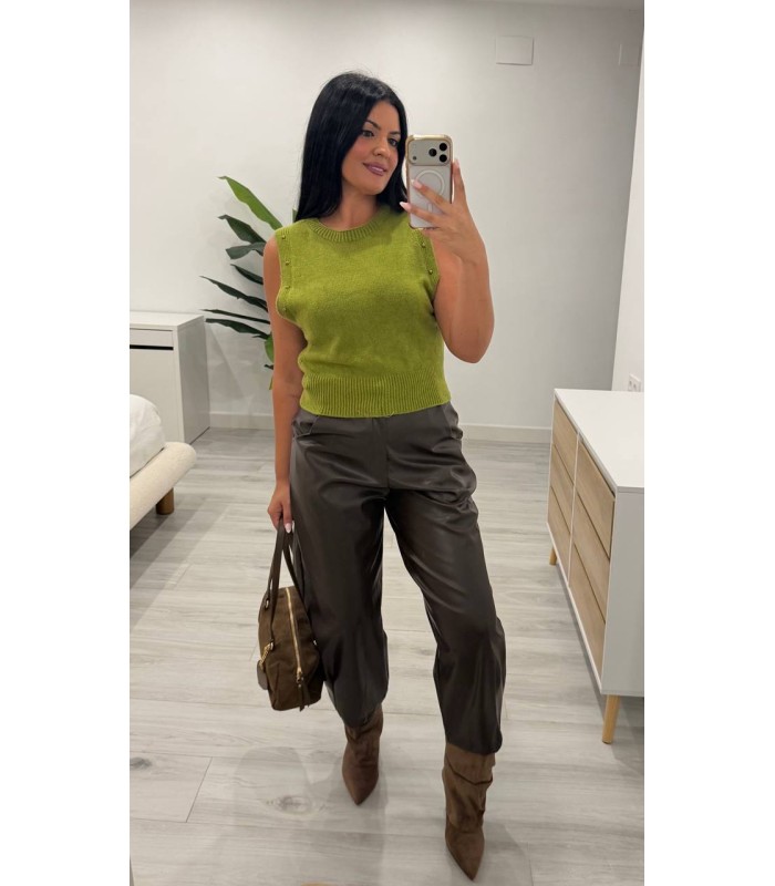 Chaleco jersey verde