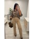 Camisa cuadros marrón