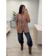 Chaqueta ralla fina burdeos