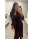 Vestido luxury granate
