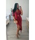 Vestido Fatema rojo
