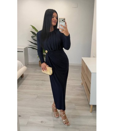 Vestido Elisa azul marino