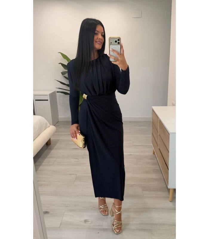 Vestido Elisa azul marino