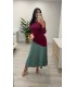 Vestido Agatha buganvilla verde