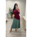 Vestido Agatha buganvilla verde
