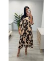 Vestido Luna crudo marrón