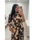 Vestido Luna crudo marrón