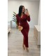 Vestido Nora granate