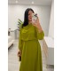 Vestido Luna liso verde