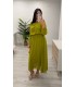 Vestido Luna liso verde