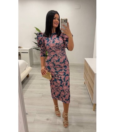 Vestido Camila petroleo