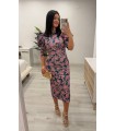 Vestido Camila petroleo