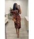 Vestido Nisea vino crudo