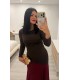 Vestido Agatha marron rojo