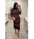 Vestido Nerea berenjena