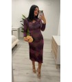 Vestido Nerea berenjena