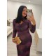 Vestido Nerea berenjena