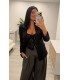 Chaqueta basic vestir negra
