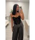 Corset encaje negro