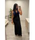 Vestido Fabiola tercipelo azul