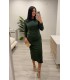 Vestido Carol verde botella