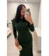 Vestido Carol verde botella