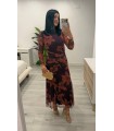 Vestido Amanda cazuela berenjena