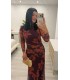 Vestido Amanda cazuela berenjena